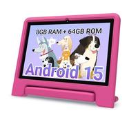 2025 Kids Tablet, 10.1 Inch Android 15 Tablet for Kids, 8+64GB Storage (1TB Expand), Octa-Core, WiFi 6, Pre-Installed Educational Apps, Parental Control, with EVA Protective Case, Eye Protection Mode
