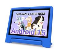 2025 Kids Tablet, 10.1 Inch Android 15 Tablet for Kids, 8+64GB Storage (1TB Expand), Octa-Core, WiFi 6, Pre-Installed Educational Apps, Parental Control, with EVA Protective Case, Eye Protection Mode