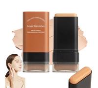 2025 Korean Hydrating Lightweight Foundation Stick with Built-In Brush, Flawless Eraser Foundation Stick, Full Coverage & Waterproof Longwear Makeup for Natural Skin Tone (05#)