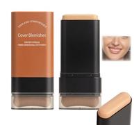 2025 Korean Hydrating Lightweight Foundation Stick with Built-In Brush, Flawless Eraser Foundation Stick, Full Coverage Waterproof Makeup for Natural Skin Tone (03#)