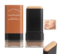 2025 Korean Hydrating Lightweight Foundation Stick with Built-In Brush, Flawless Eraser Foundation Stick, Full Coverage Waterproof Makeup for Natural Skin Tone (02#)