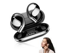 2025 Language Translator Earphones, 2025 Upgrade Translation Headphone,Q39 Instant Language Translator Earphone,Wireless Bluetooth Travel Learning Translation Headset (Black)