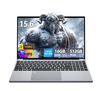 2025 Laptop, Laptop Computer with Celeron N150, 15.6" IPS 1080P, Backlit Keyboard Fingerprint, Win 11 Pro, Portable Laptops for Work Office Student (16GB RAM +512GB SSD)