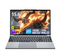 2025 Laptop, Laptop Computer with Celeron N150, Lap top with 16GB DDR4 1TB SSD, 15.6" IPS 1080P, Backlit Keyboard Fingerprint, Win 11 Pro, Portable Laptops for Work Office Student