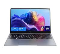 2025 Laptop with Windows 11, Intel Quad-Core Processor (up to 3.6GHZ)16GB DDR4 RAM 512GB SSD,15.6 Inch FHD IPS Display, Metal Body,5000mAh Battery,USB3.2,Portable Laptops Computer for Business Office
