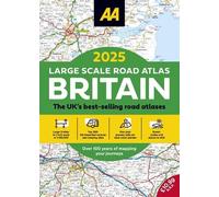 2025 Large Scale Road Atlas Britain (AA Publishing) 3 miles to 1 inch scale (A3 size) Staple Bound