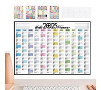 2025 Large Wall Calendar - 12 Month Year Planner, Practical School Planner, Stylish Wall Decoration Calendar Home Office, Large Appointment Calendar, Home Office School, Monthly Overview