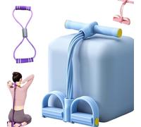 2025 Latest 8-Tube Pedal Resistance Device, Pedal Resistance Band With Handle,Detachable And Adjustable Pedal Resistance Device, Foot Pedal Resistance Band