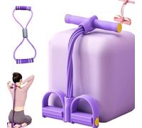 2025 Latest 8-Tube Pedal Resistance Device, Pedal Resistance Band With Handle,Detachable And Adjustable Pedal Resistance Device, Foot Pedal Resistance Band