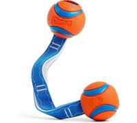 2025 Latest Model Ultra Tug Duo Dog Toy With Two Rubber Balls Tug Of War