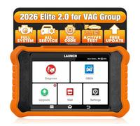 2025 LAUNCH Creader Elite V2.0 OBD2 Scanner for VW Audi Skoda Seat, Full Systems Bi-Directional Scan Tool for VAG Vehicles, All Services Car Code Reader, ECU Coding, AUTO VIN, Fr-ee Update