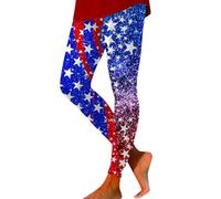 2025 Leggings for Women Women's Independence Day Printed High Waist Shaping Yoga Pants Girls Stretch Pants Size 16 (Light Green, L)