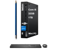 2025 Lenovo ThinkCentre M70q Gen 5 Tiny Business Desktop (Intel 10-Core i5-14400T (> i7-11700K), 32GB DDR5, 1TB SSD, UHD Graphics 730) MFF, Mini PC, DisplayPort, Ethernet, HDMI, Wi-Fi, Win 11 Pro