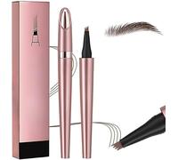 2025 Magic Eyebrow Pencil - New 3D Waterproof Microblading Eye-brow Pencil Contouring Pen - 4 Tip Natural Long-Lasting Fine Stroke (DrakBrown)