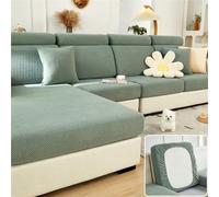 2025 Magic Sofa Covers - Super Stretch Pet-Friendly Sectional Couch Cover Large Green Triple Seat Protector for Home Furniture Easy to Clean & Soft Touch