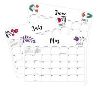 2025 Magnetic Calendar for Refrigerator, Fridge Wall Monthly Magnet Calendar from January 2025 to December 2025, 12 Month 8 x 10 Inch Planner Easy Organization, Aesthetic Decor for Home