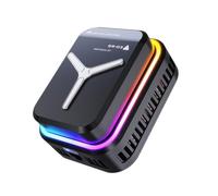 2025 Magnetic Phone Cooler with RGB Light Overclocked Semiconductor Cooling Pad Universal Design Clip-On For Gaming Phones,