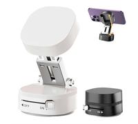 2025 Magnetic Vacuum Suction Cup Phone Mount for Car&Travel, 360° Adjustable Foldable Strong Magnet Cell Phone Holder for All Smooth Surfaces Such As Car/gym/mirror/shower-fit All Smart Phone (White)