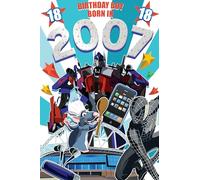 2025 Male Milestone Birthday Greeting Card For Him - Flashback Down Memory Lane - Fun Interesting Facts from The Year You Were Born (18th - Born in 2007)