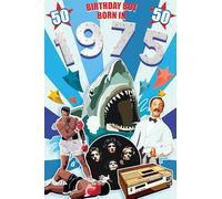 2025 Male Milestone Birthday Greeting Card For Him - Flashback Down Memory Lane - Fun Interesting Facts from The Year You Were Born (50th - Born in 1975)