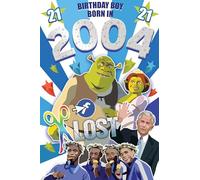 2025 Male Milestone Birthday Greeting Card For Him - Flashback Down Memory Lane - Fun Interesting Facts from The Year You Were Born (21st - Born in 2004)