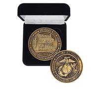 2025 Marine Corps Challenge Coin in Velvet Gift Box for 250th Anniversary 2 inch Solid Brass - USMC Birthday Ball