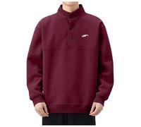2025 Men's Hooded Sweatshirt Long Sleeve Casual Turtleneck Solid Colour Loose Pullover Chic Large Size Everyday Goblet Streetwear Temperament Top