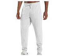 2025 Men's Sports Trousers Loose Elastic Waist Casual Soft Comfortable Chic Everyday Versatile Streetwear Large Size Solid Color Jogging Pant