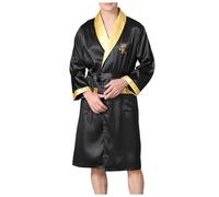 2025 Men's Summer Silk Bathrobe Robe Men's Summer Thin by Ice Silk Pyjamas Plus Size Home Wear Shorts