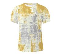 2025 Men's T-Shirt Men's T-Shirt Comfortable Breathable Soft Fabric Classic Fit Casual T-Shirt for Everyday Use Pastel Tops Men, yellow, L