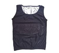 2025 Men's T-Shirt Sauna Shirt for Men Sleeveless Sauna for Sweat Body Shaper Sauna Vest Gym Exercise Boxer Shorts Set, silver, XXL