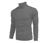 2025 Men's Turtleneck Sweater Long Sleeve - Warm Pullover Large Size Comfortable Fit Slim Casual Soft Sweater Chic Solid Color Everyday Versatile Going Out Autumn Winter Sweater