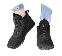 2025 Men's Winter Shoes Lace Up Thickening Casual Soft Sole Fashion Father Kids Shoes Snow Boots Mountain Bike Shoes Men Waterproof, black, 9.5 UK