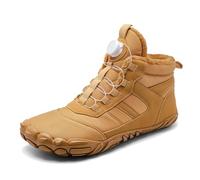 2025 Men's Winter Shoes Lace Up Thickening Casual Soft Sole Fashion Father Kids Shoes Snow Boots Mountain Bike Shoes Men Waterproof, brown, 11 UK