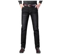 2025 Men's Work Jeans Medium Waist Trousers Plus Size Casual Straight Chic Vintage Comfortable Streetwear Slim Regular Classics Simple Business Versatile Pant