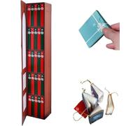 2025 Mini Book Ornament Advent, Book Lovers Gifts Calendar, Books Lovers Gifts Advent Calendar with 24 Bo ok Gifts, Christmas Books Countdown Calendar for Books Lovers, Holiday Decorations (Red)