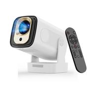 2025 Mini Smart Home 4K Projector 1080P HD - 200 ANSI, Android 11.0 with Auto Focus, Dual-Band WiFi & AirPlay/Miracast, Bluetooth 5.3, 180° Rotation for Home Cinema Bedroom Movie