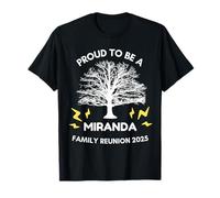 2025 Miranda Family Reunion Gathering Family Tree Matching T-Shirt