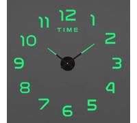 2025 Modern Large Wall Clock 3D DIY Quartz Acrylic Mirror Stickers UK