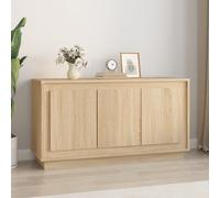 vidaXL Sideboard Sonoma Oak 102x35x55 cm Engineered Wood, Brown