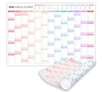 2025 Monthly Wall Planner, A2 60cm X 42cm | Rainbow Wall Calendar 2025, Year Planner, Full Year to View | Organiser for Office, University, School | Colorful (Rolled)