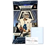 2025 Mosaic Football NFL Mega Pack(s)/Box Trading Cards + Toploader(s) and StreetCards Magnet! (Pack + Toploader)