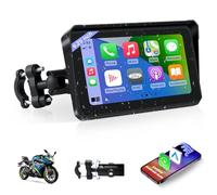 2025 Motorcycle CarPlay Screen & Android Auto 6.25'' Wireless Apple Carplay Screen IP67 Waterproof GPS Navigation System for Motorbike with Touchscreen Bluetooth Anti-Glare Siri/Google Voice Control