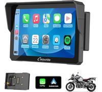2025 Motorcycle CarPlay Screen Carpuride W702B for BMW R1200GS/R1250GS/S1000XR - 7" Wireless Android Auto & CarPlay, IP67 Waterproof Touchscreen, Dual Bluetooth, GPS Navigation, Siri Enabled