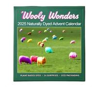 2025 Mystery Yarn Advent Calendar, Crochet Advent Calendar, Mystery Yarn Box for Crocheting, 24 Naturally Dyed Knitting Yarn, With Vibrant Colors, Gift for Craft Enthusiasts & Holiday Diy