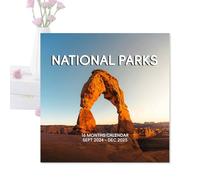 2025 National Parks Wall Calendar,National Parks Wall Calendar | Monthly Calendar - Photograph Collection Calendar Planner September 2024 to December 2025 for School