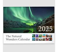 2025 Natural Wonders Wall Calendar Featuring Stunning Photography of Natural Wonders From Around The World - Includes All UK & World Holidays & Dates | Perfect Christmas Calendar for Home And Office