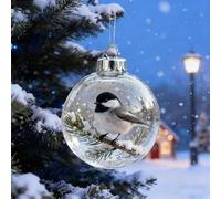 2025 Nature’s Birds Crystal Ornament Set, Wild Bird Wonders Crystal Ornament Collection, Cardi-nal Bird Christmas Ornaments for Xmas Tree & Memorial Gifts, Clear Holiday Decor, Acrylic Material (#5)
