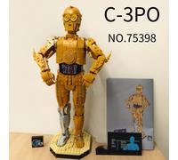 2025 New 1138pcs Hot Toy UCS Star Interstellar Conflict Robot C-3PO 75398 Building Blocks Puzzle Model Birthday Christmas Gifts 3PO