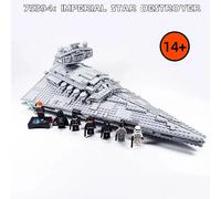 2025 NEW 1555pcs UCS Star Battle Imperial Star Destroyer 75394 Building Block With 7 Dolls For Kids Holiday Birthday Gifts No Original Box 75394C